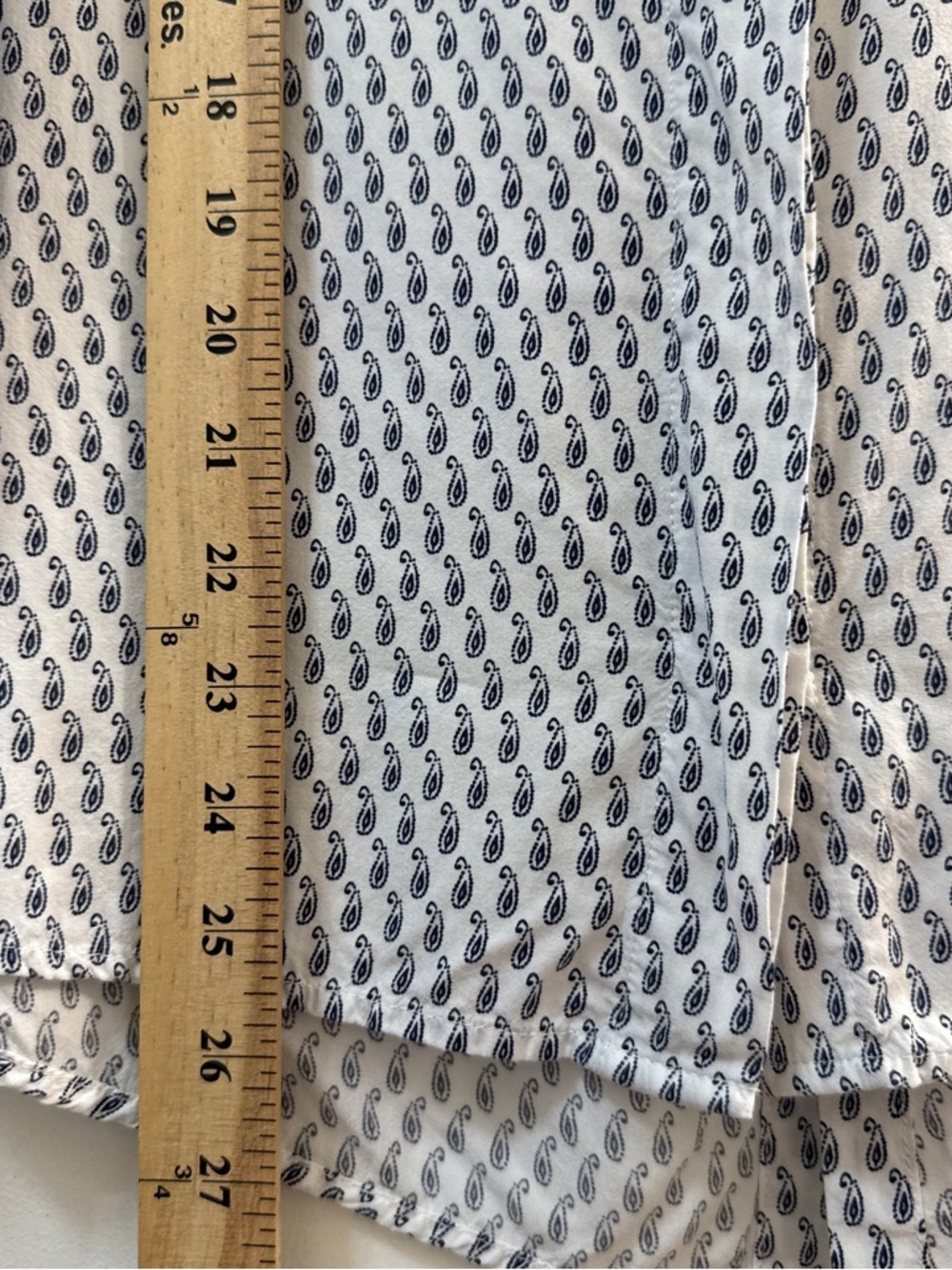 Velvet Heart White Blouse with Navy Paisley Detail - Picture 4 of 8